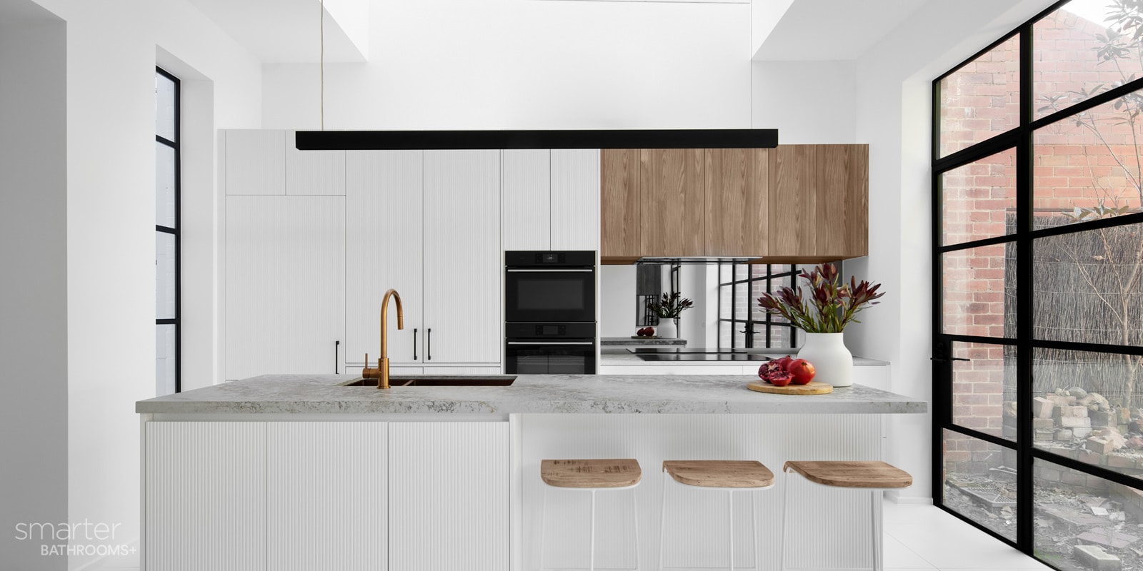 white cabinetry kitchen