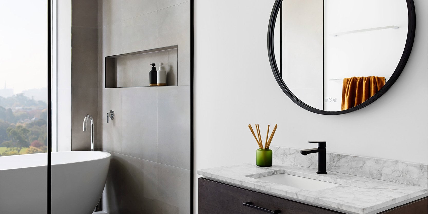 Port Melbourne Urban Bathroom - Bathrooms  Renovations